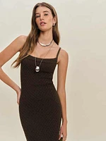 Demi Linen Cotton Sweater Dress