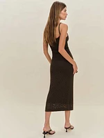 Demi Linen Cotton Sweater Dress