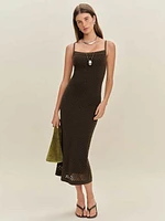 Demi Linen Cotton Sweater Dress