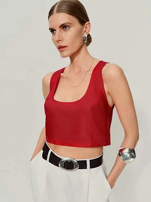 Kylie Linen Top