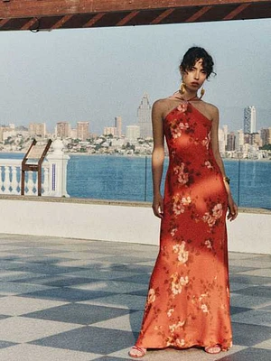 Zinna Satin Dress