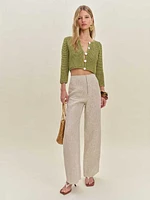 Croissant Cropped Cardigan