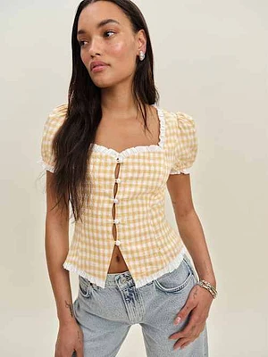 Rosemary Linen Top