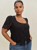 Josie Linen Top Es