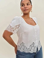 Josie Linen Top Es