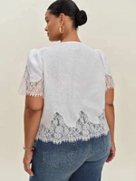 Josie Linen Top Es