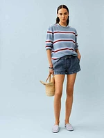 Theo Low Rise 2.5 Pull On Denim Short