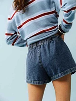 Theo Low Rise 2.5 Pull On Denim Short