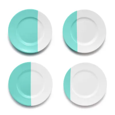 Color Block Cocktail Plates