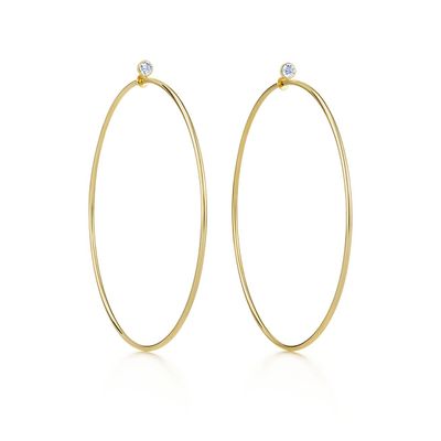 Elsa Peretti® Diamond Hoop Earrings
