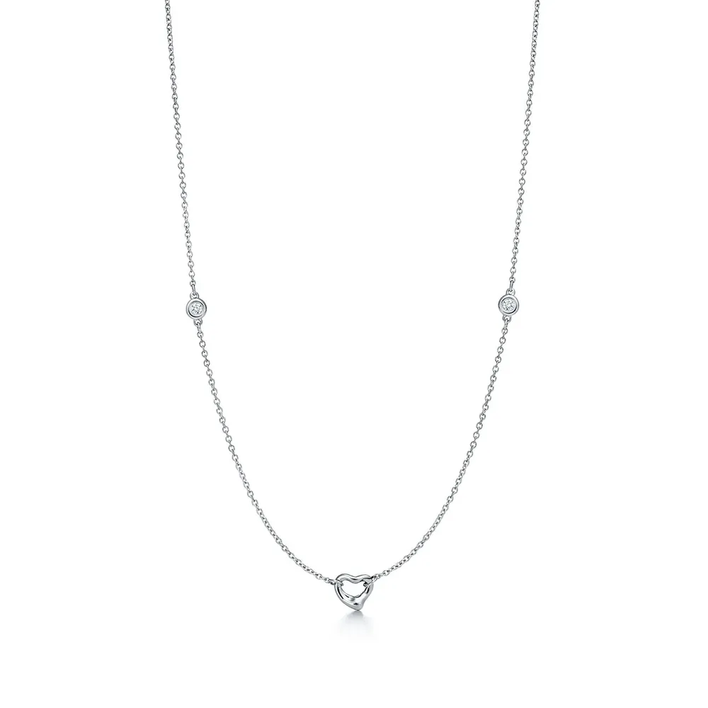 Elsa Peretti® Diamonds by the Yard® Open Heart Necklace 