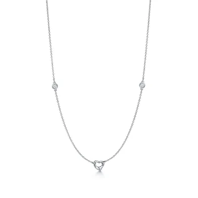 Elsa Peretti® Diamonds by the Yard® Open Heart Necklace 