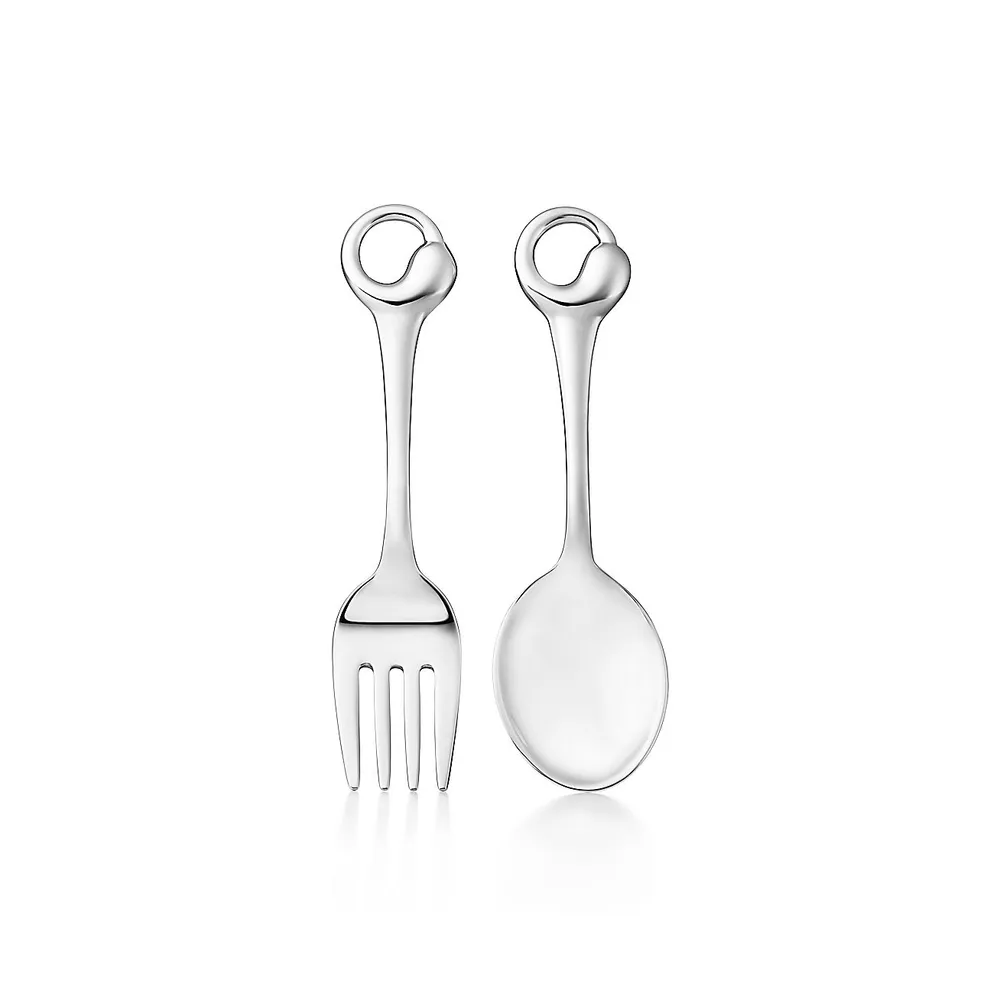 Elsa Peretti Padova Fork and Spoon Baby Set in Sterling Silver