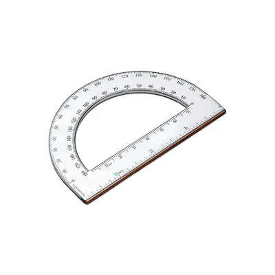 Everyday Objects Sterling Silver Protractor