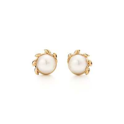 Paloma Picasso® Olive Leaf Pearl Earrings