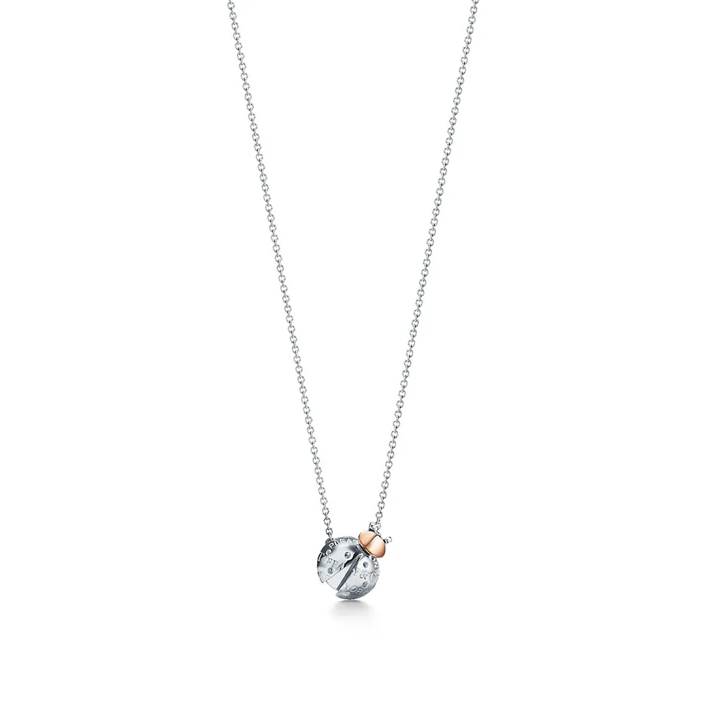 Return to Tiffany™ Love Bugs Ladybug Pendant in Sterling Silver and 18k Gold