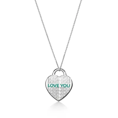 Return to Tiffany™ "Love You" Heart Tag Pendant