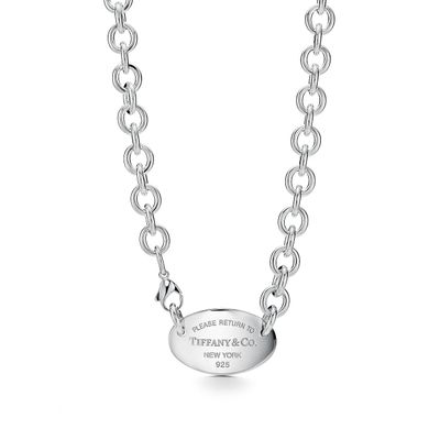 Return to Tiffany™ Oval Tag Necklace