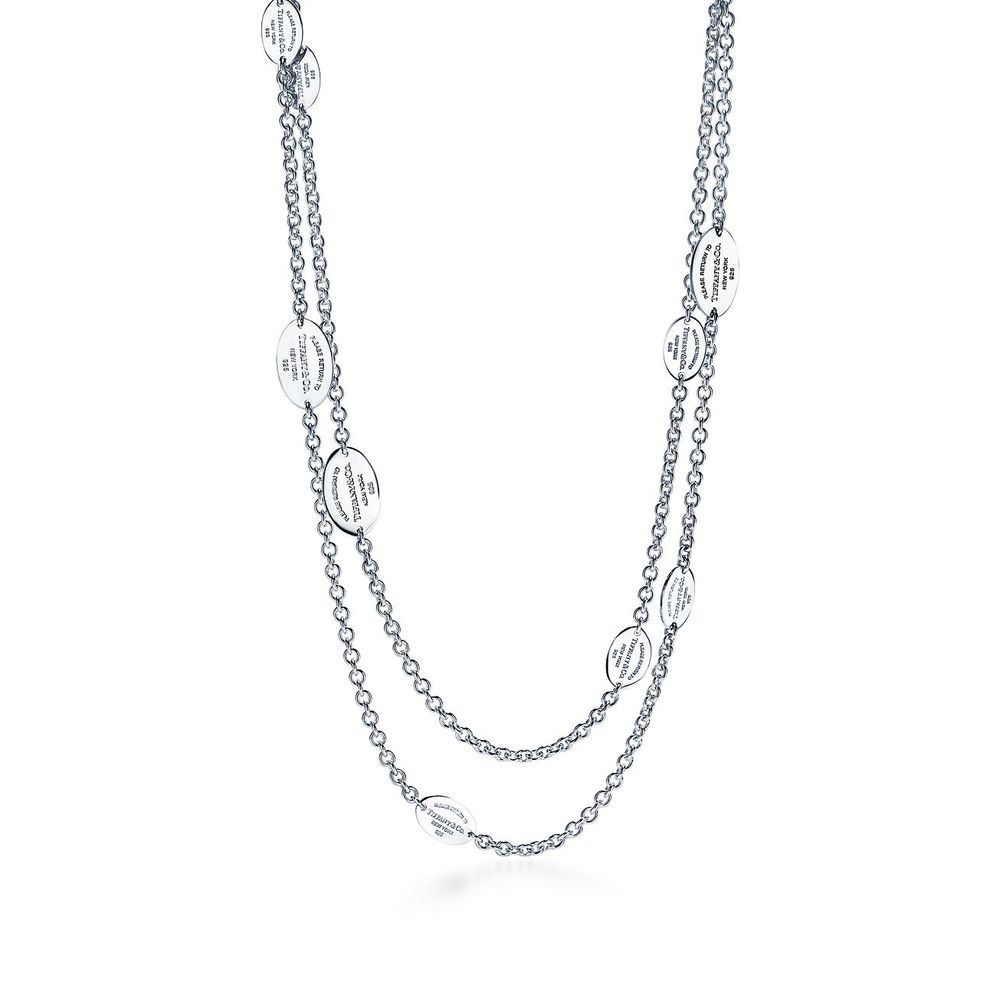 Return to Tiffany™ Oval Tag Station Necklace