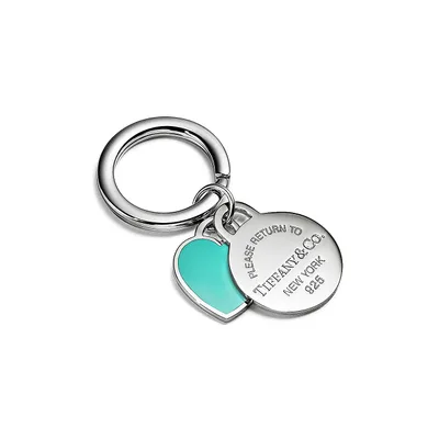 Return to Tiffany™ Round and Heart Tag Key Ring
