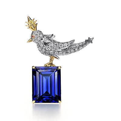 Schlumberger by Tiffany & Co.™ Bird on a Rock Brooch