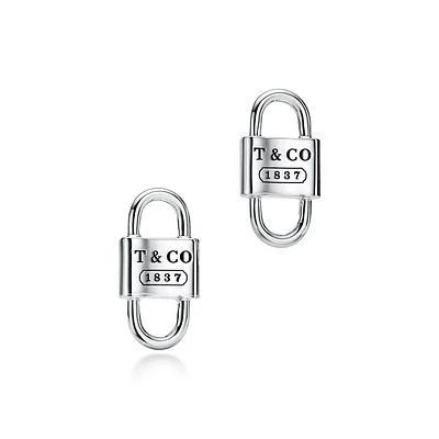 Tiffany 1837™ Small Double Lock Stud Earrings