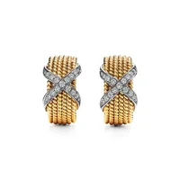 Tiffany & Co. Schlumberger Rope Six-Row Ear Clips