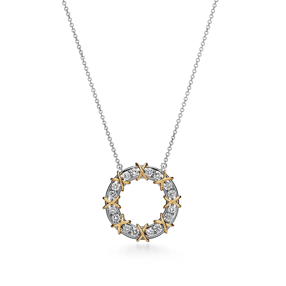 Tiffany & Co. Schlumberger Sixteen Stone Circle Pendant