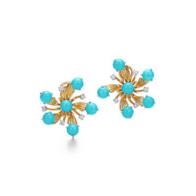 Tiffany & Co. Schlumberger Snowflake Ear Clips