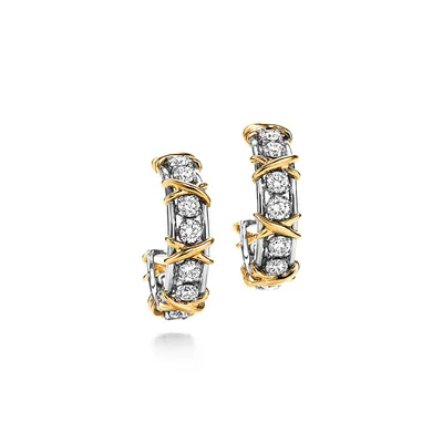 Tiffany & Co. Schlumberger Twenty Stone Hoop Earrings