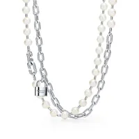 Tiffany HardWear Pearl Lock Necklace