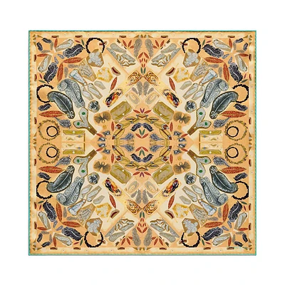 Tiffany Jardin Feather Square Scarf