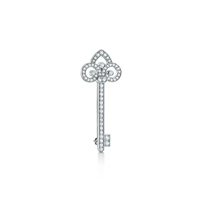 Tiffany Keys Fleur de Lis Key Brooch