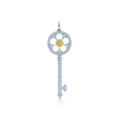 Tiffany Keys Open Daisy Key Pendant