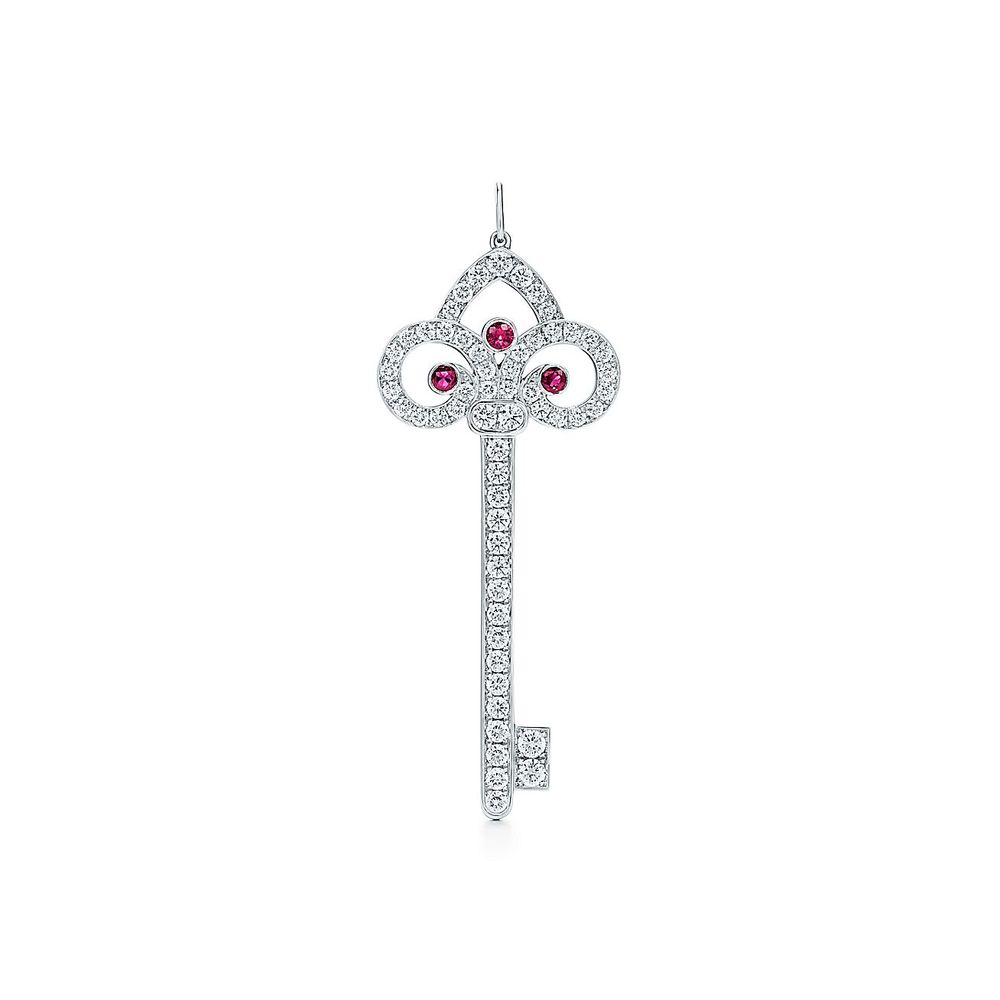 Tiffany Keys Fleur de Lis Key Pendant