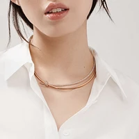 Tiffany Knot Double Row Necklace
