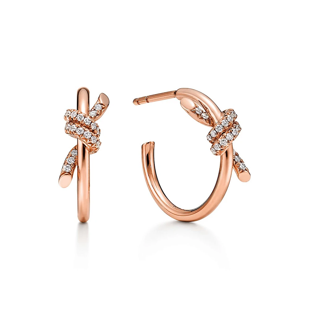 Tiffany Knot Hoop Earrings