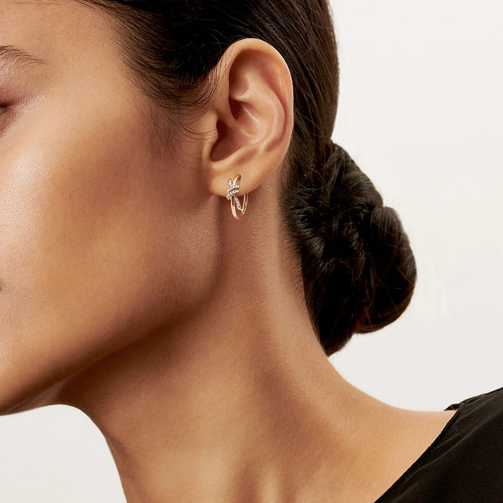 Tiffany Knot Hoop Earrings