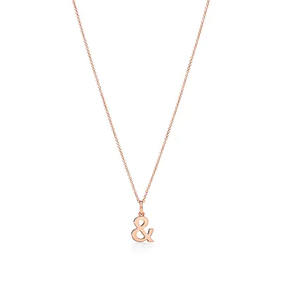 Tiffany & Love Ampersand Pendant in 18k Rose Gold