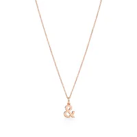 Tiffany & Love Ampersand Pendant in 18k Rose Gold