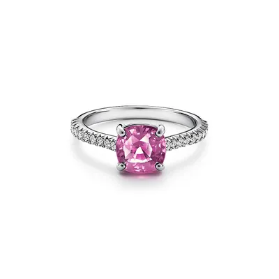 Tiffany Novo® Cushion-cut Sapphire Ring