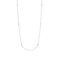 Tiffany T Diamond and Mother-of-pearl Station Necklace