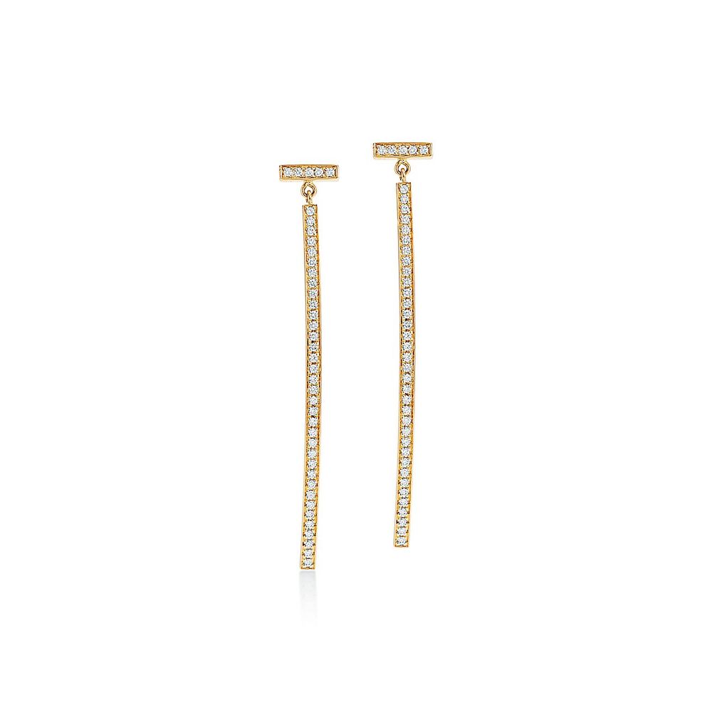 Tiffany T Diamond Bar Earrings