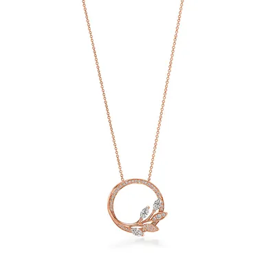 Tiffany Victoria® Diamond Vine Circle Pendant