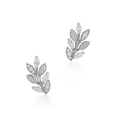 Tiffany Victoria® Diamond Vine Climber Earrings