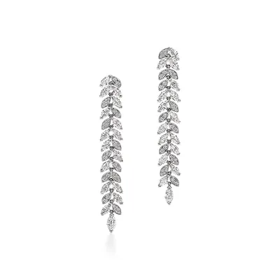Tiffany Victoria® Diamond Vine Drop Earrings in Platinum
