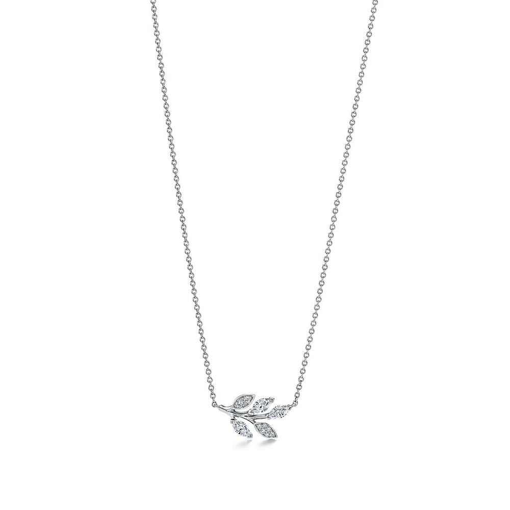 Tiffany Victoria® Diamond Vine Pendant in Platinum