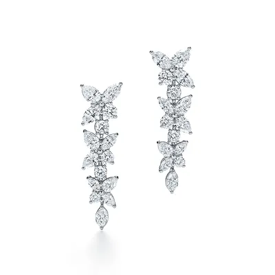 Tiffany Victoria™ Mixed Cluster Drop Earrings