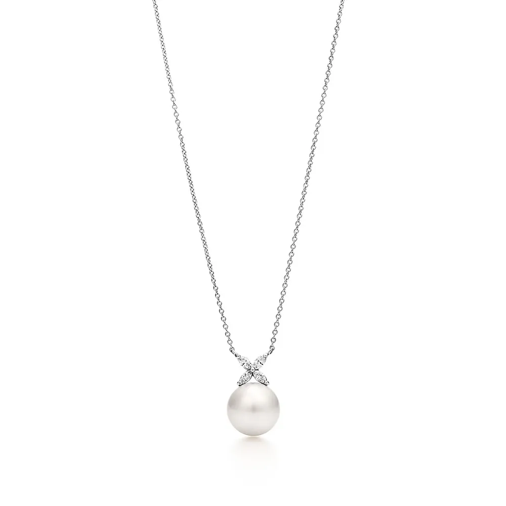 Tiffany Victoria™ Pearl and Diamond Pendant