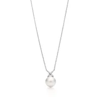 Tiffany Victoria™ Pearl and Diamond Pendant